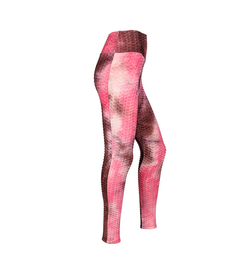Blomstertrykk athleisure fitnessleggings med høy midje for kvinner yogabukser